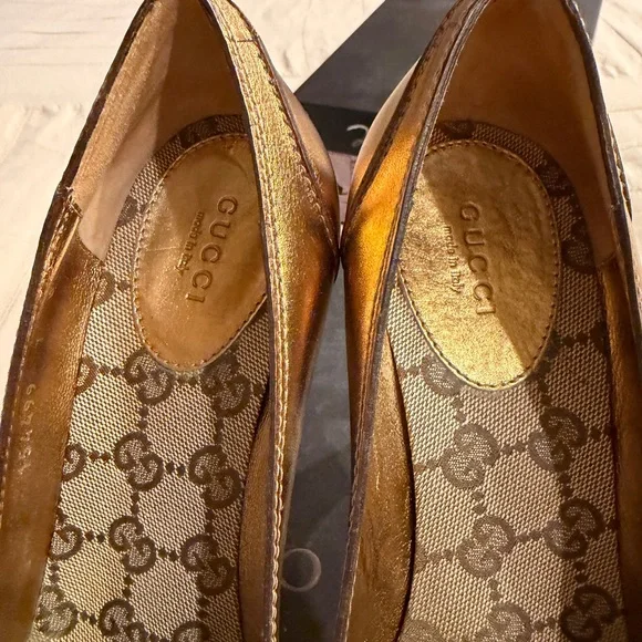 Gucci Gold Women's Heels size 7 - Picture 3 of 7